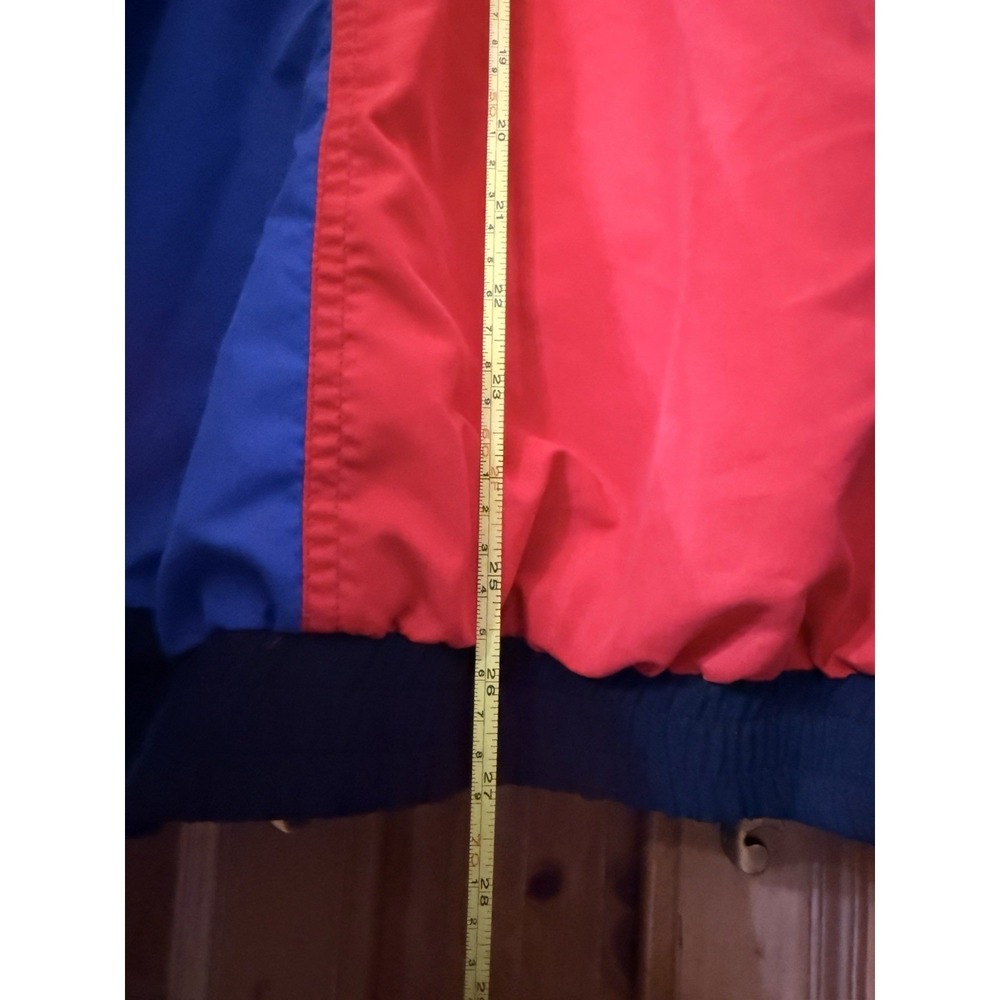 Solare Sporta Windbreaker Full Zip Jacket Vintage Size XL Black Red Blue - Picture 8 of 12